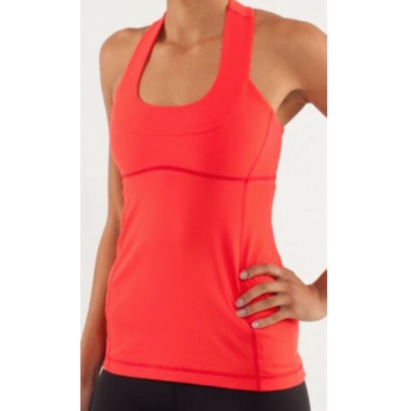 lululemon athletica Tops - Lululemon Scoop Neck Tank Top in Love Red